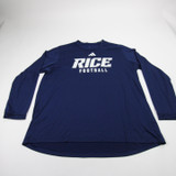 Rice Owls adidas Aeroready Long Sleeve Shirt Men's Navy Used XXL TOPS-179464