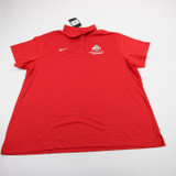 Ohio State Buckeyes Nike Dri-Fit Polo Women's Red New with Tags XXL TOPS-179478