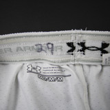 California Golden Bears Under Armour Practice Shorts Men's White Used M SHOR-038933