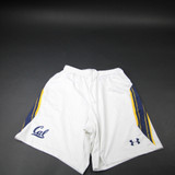 California Golden Bears Under Armour Practice Shorts Men's White Used M SHOR-038933
