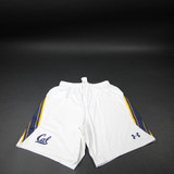 California Golden Bears Under Armour Practice Shorts Men's White Used M SHOR-039073