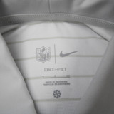 Kansas City Chiefs Nike NFL On Field Dri-Fit Polo Men's White Used S TOPS-180214