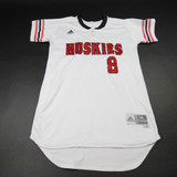 NIU Huskies adidas Game Jersey - Softball Women's White Used Multiple Sizes JRSY-011326