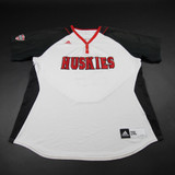 NIU Huskies adidas Game Jersey - Softball Women's White Used Multiple Sizes JRSY-011327
