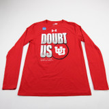 Utah Utes Under Armour Long Sleeve Shirt Men's Red Used Multiple Sizes TOPS-180380