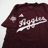 Texas A&M Aggies adidas Short Sleeve Shirt Men's Maroon Used S TOPS-179875