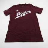 Texas A&M Aggies adidas Short Sleeve Shirt Men's Maroon Used S TOPS-179875