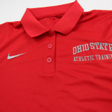 Ohio State Buckeyes Nike Dri-Fit Polo Women's Red Used M TOPS-179731