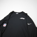 New York Jets Nike NFL On Field Long Sleeve Shirt Men's Black Used XXL TOPS-180524