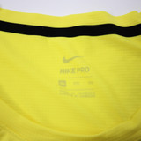 Nike Pro Short Sleeve Shirt Men's Yellow Used 3XL TOPS-180619