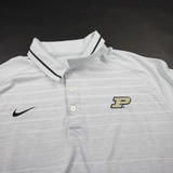 Purdue Boilermakers Nike Dri-Fit Polo Men's Light Gray Used XXL TOPS-180899