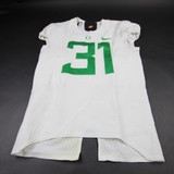 Oregon Ducks Nike Game Jersey - Football Men's White Used 40 JRSY-011497