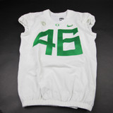 Oregon Ducks Nike Team Game Jersey - Football Men's White Used 42 JRSY-011427
