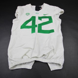 Oregon Ducks Nike Team Game Jersey - Football Men's White Used 40 JRSY-011445