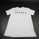 Nike NBA Authentics Nike Tee Short Sleeve Shirt Men's White Used Multiple Sizes TOPS-181196