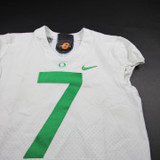 Oregon Ducks Nike Game Jersey - Football Men's White Used 40 JRSY-011615