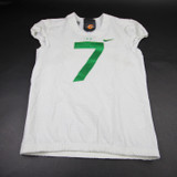 Oregon Ducks Nike Game Jersey - Football Men's White Used 40 JRSY-011615