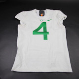 Oregon Ducks Nike Team Game Jersey - Football Men's White Used 40 JRSY-011637