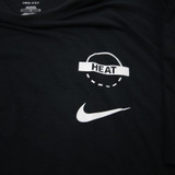Miami Heat Nike NBA Authentics Short Sleeve Shirt Men's Black Used LT TOPS-183107