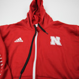 Nebraska Cornhuskers adidas Jacket Men's Red Used XXL TOPS-183125