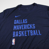 Dallas Mavericks Nike NBA Authentics Short Sleeve Shirt Men's Navy Used XLT TOPS-183320