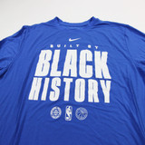 Nike NBA Authentics Long Sleeve Shirt Men's Blue Used Multiple Sizes TOPS-183334