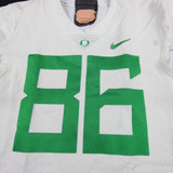 Oregon Ducks Nike Game Jersey - Football Men's White Used 42 JRSY-011778