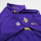 Minnesota Vikings Nike NFL On Field Polo Men's Purple Used L TOPS-183448