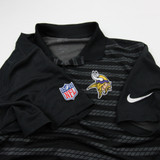 Minnesota Vikings Nike NFL On Field Polo Men's Black Used L TOPS-183451