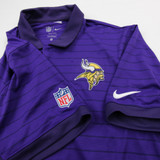 Minnesota Vikings Nike NFL On Field Polo Men's Purple Used L TOPS-183465