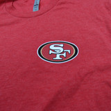San Francisco 49ers Next Level Short Sleeve Shirt Men's Red Used L TOPS-183477