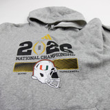 Miami Hurricanes adidas Sweatshirt Men's Gray New without Tags 3XL TOPS-183576