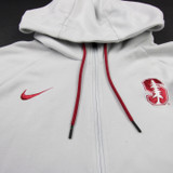 Stanford Cardinal Nike Dri-Fit Jacket Men's Light Gray Used XLT TOPS-182831