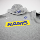 LA Rams Nike NFL On Field Dri-Fit Sweatshirt Men's Gray Used L TOPS-183999