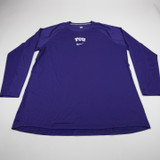 TCU Horned Frogs Nike Long Sleeve Shirt Men's Purple Used 3XL TOPS-183745