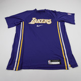 Los Angeles Lakers Nike NBA Authentics Dri-Fit Short Sleeve Shirt Men's Used LT TOPS-184500