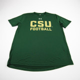 CSU Rams Under Armour Short Sleeve Shirt Men's Green Used Multiple Sizes TOPS-184420