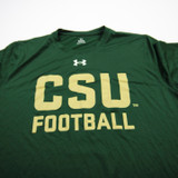 CSU Rams Under Armour Short Sleeve Shirt Men's Green Used Multiple Sizes TOPS-184420