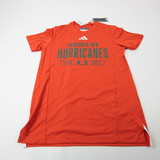 Miami Hurricanes adidas Aeroready Short Sleeve Shirt Men's Multiple Sizes TOPS-184843