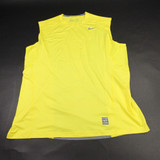 Nike Pro Combat Sleeveless Shirt Men's Yellow New without Tags XXL TOPS-184625