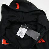 Miami Hurricanes adidas Jacket Women's Black New with Tags XS TOPS-185099