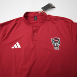 NC State Wolfpack adidas Polo Men's Red New with Tags M TOPS-185657