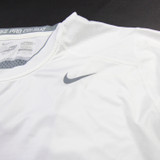 Nike Pro Combat Short Sleeve Shirt Men's White Used XXL TOPS-185576