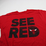Chicago Bulls Tultex Short Sleeve Shirt Men's Red Used L TOPS-185868
