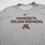 Minnesota Golden Gophers Nike Nike Tee Long Sleeve Shirt Men's Gray Used XXL TOPS-185824