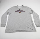 Minnesota Golden Gophers Nike Nike Tee Long Sleeve Shirt Men's Gray Used XXL TOPS-185824