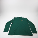 Miami Hurricanes adidas Pullover Men's Green Used L TOPS-186342