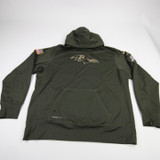 Baltimore Ravens Nike NFL On Field Sweatshirt Men's Olive Used XXL TOPS-186582