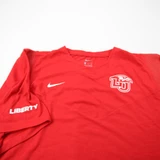 Liberty Flames Nike Dri-Fit Short Sleeve Shirt Men's Red Used Multiple Sizes TOPS-189624