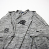 Carolina Panthers Nike Dri-Fit Short Sleeve Shirt Men's Gray Used 3XL TOPS-189645